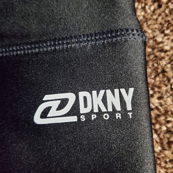 DKNY Swoop Neck Althletic Sports Bra - Black Model# 170/96A - Picture 5 of 8